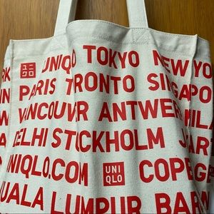 Uniqlo canvas tote bag